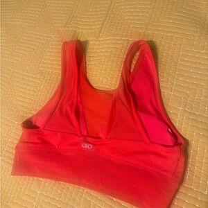 ALO Yoga Coral-Red Racerback Sports Bra